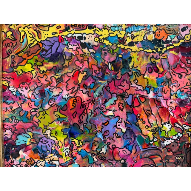 Paint Original Abstract Painting Serg Graff "Mystic Mana Gerie" Fantasy Surreal Coa For Sale - Image 7 of 11