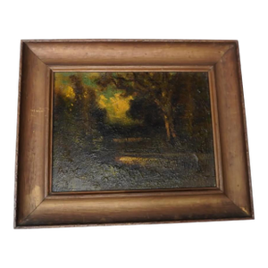 Manuel Valencia (1856-1935) -Woodland Landscape - Oil on Board c.1910