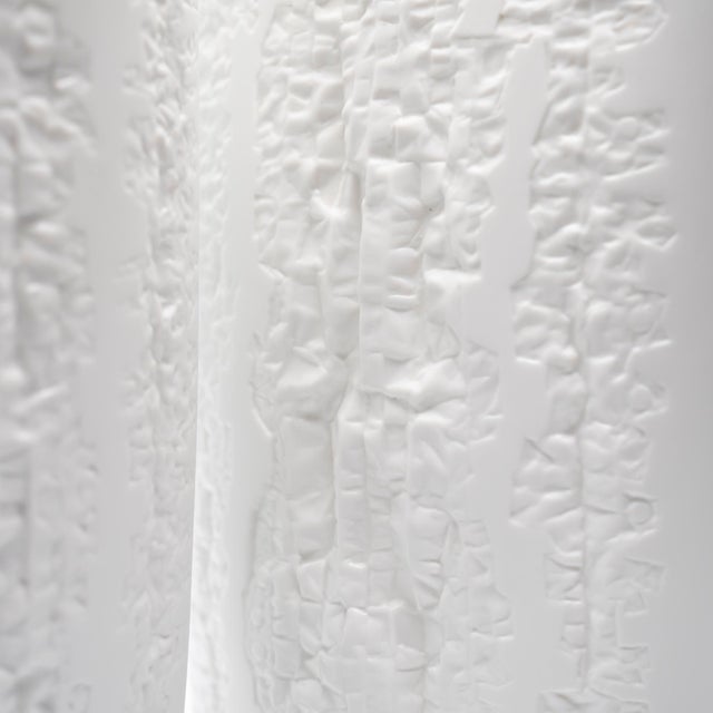 White Bisque Porcelain Vases by Martin Freyer for Rosenthal, 1975, Set of 2 For Sale - Image 6 of 13
