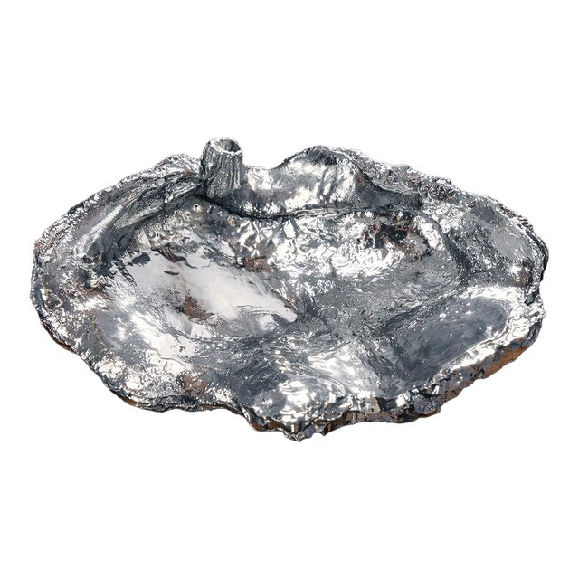 1980s Silverized Giant Clam Shells For Sale