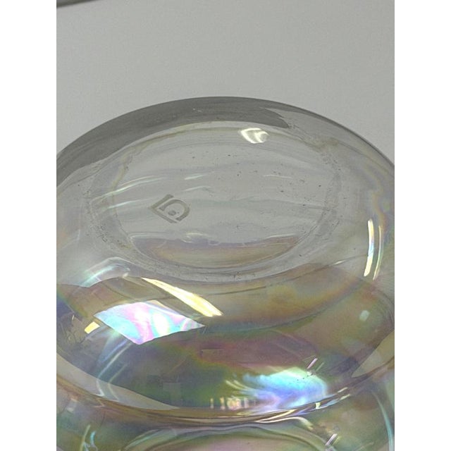Blue Art Deco Iridescent Glass Vase from A.D. Copier for Leerdam, Netherlands, 1930s For Sale - Image 8 of 10
