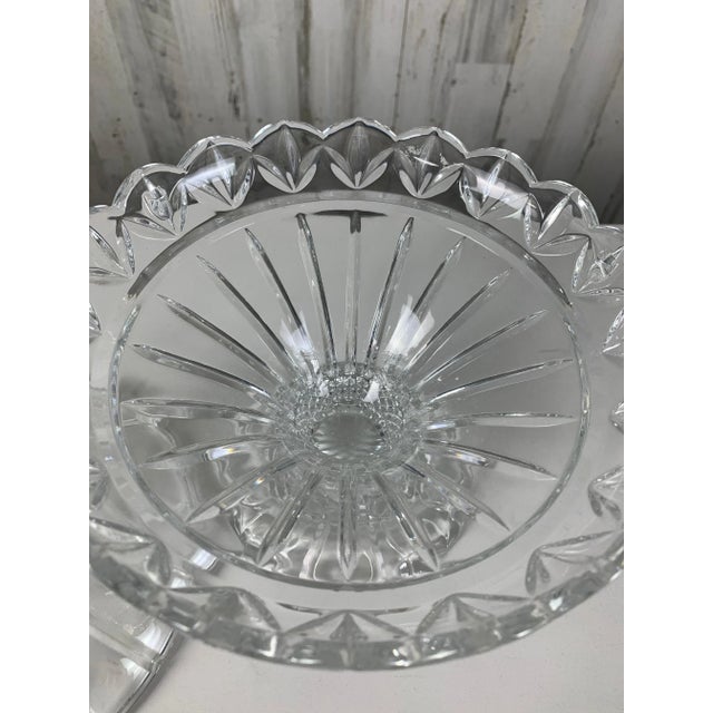 Lead Crystal Shannon Designs Compote For Sale - Image 10 of 10