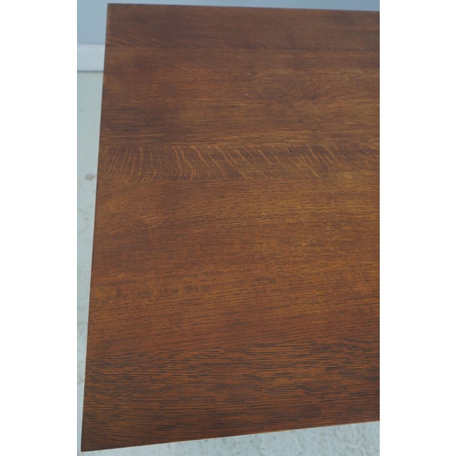 Stickley Large Mission Oak Arts & Crafts Executive Desk For Sale - Image 15 of 18