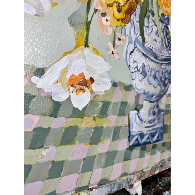 Paint Everyday Bouquet Expressionism Acrylic Painting For Sale - Image 7 of 9