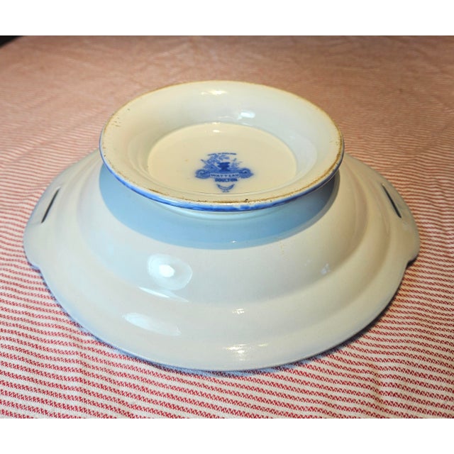 Late 19th Century Royal Dalton Watteau Pedestal Bowl For Sale - Image 9 of 12