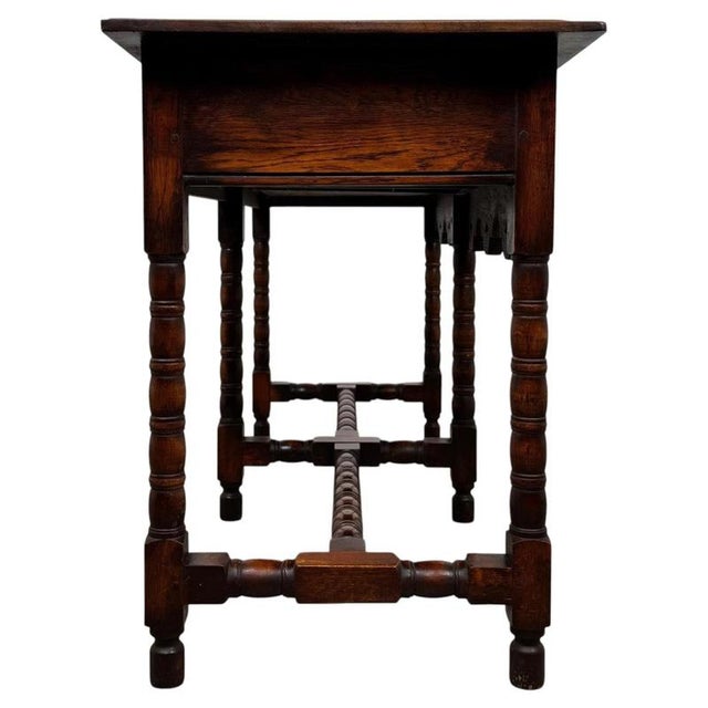 Antique Early 20th Century English Jacobean Oak Dresser Base For Sale - Image 6 of 12