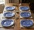 Blue William Morris "Marigold" Blue and White Plates by Goodies - Set of 6 For Sale - Image 8 of 9