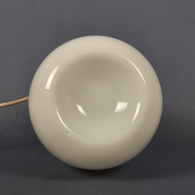 1970s Mushroom Table Lamp in Murano Opal Glass, 1970s For Sale - Image 5 of 10