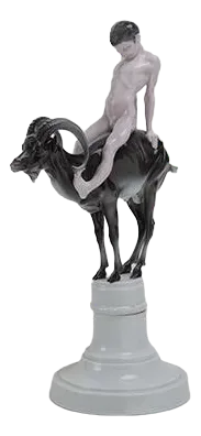 Ferdinand Liebermann, Goat, Early 20th Century, Porcelain