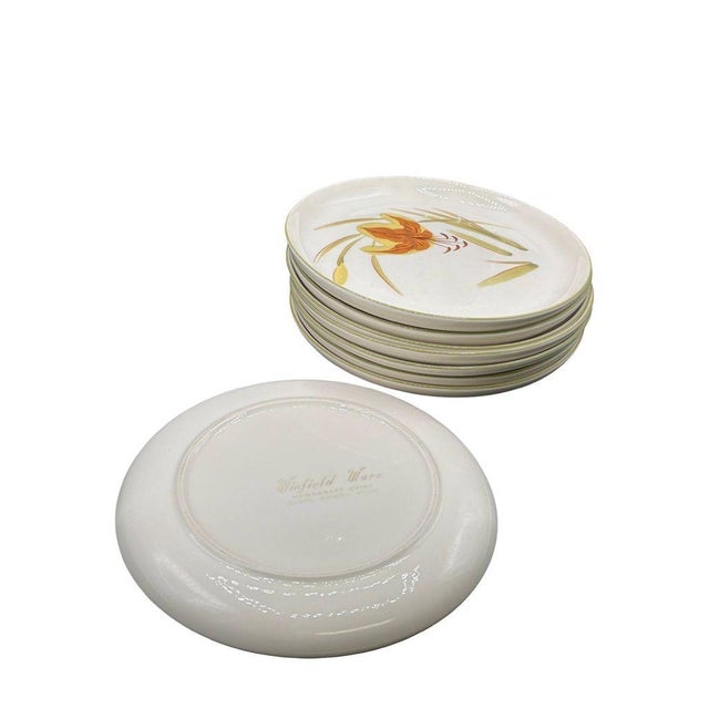 White 1950s Mid-Century Modern "Tiger Iris" & "Tiger Lily" China Dish Set by Winfield Pottery, Set of 43 For Sale - Image 8 of 15