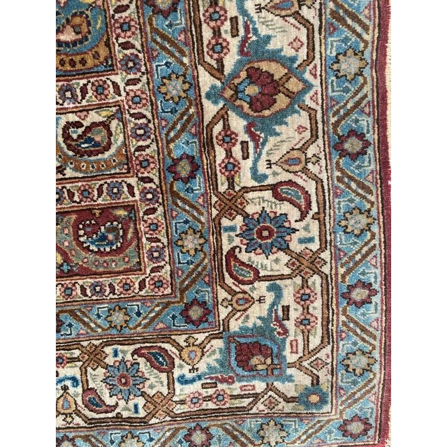 Textile Vintage Fine Qom Rug For Sale - Image 7 of 18