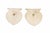 A beautiful pair of mid-century hand-painted porcelain wall pockets in the chinoiserie style, featuring a softly domed...