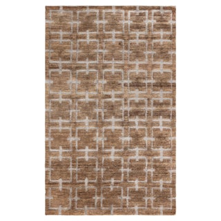 Contemporary Harvin Design Rug – Handmade Hemp & Silk by Doris Leslie Blau For Sale