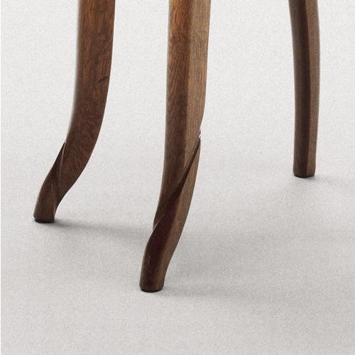 Vintage Spanish Batllo Chairs in Varnished Oak by Antoni Gaudi, Set of 2 For Sale - Image 6 of 8