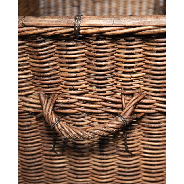 20th Century French SCNF Basket on Cast Iron Wheels, 1920s For Sale - Image 9 of 13