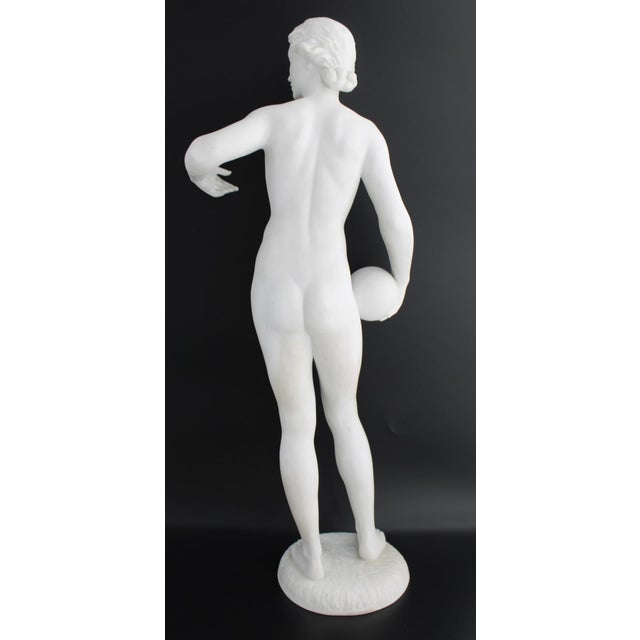 VTG Rosenthal Large 22" Nude Female Athlete Sculpture by Max Fritz, C1930 For Sale In Dallas - Image 6 of 12