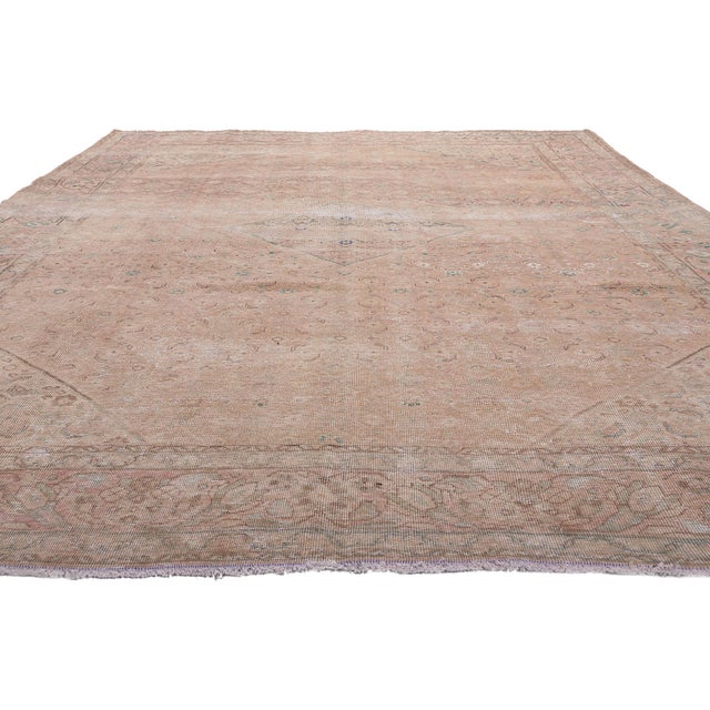 Contemporary Antique Persian Mahal Rug - 08'04 X 12'03 For Sale - Image 3 of 9