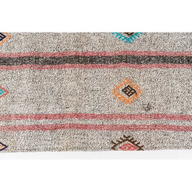 Gray Organic Oushak Vintage Kilim For Sale - Image 8 of 10