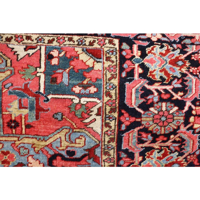 Textile Antique Persian Heriz/Serapi Carpet, 8.3x11.7 For Sale - Image 7 of 11