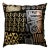 Le-Coterie Modern Hieroglyphics Suede Pillow For Sale