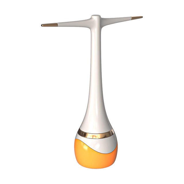Art Deco "Candice" Umbrella Stand With Stainless Steel and Bronze Details For Sale - Image 3 of 6