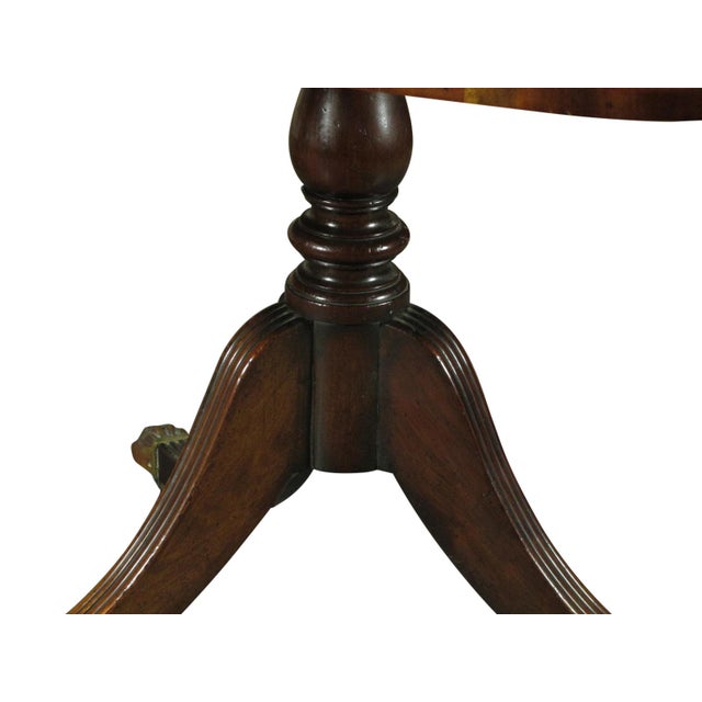 Brown 19th-C. Triple Pedestal Dining Table For Sale - Image 8 of 15