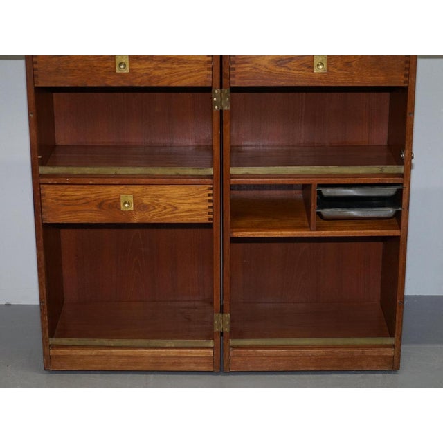 Vintage Danish Teak Captain's Campaign Bar by Reno Wahl for Dyrlund For Sale - Image 11 of 15