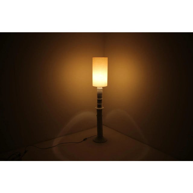 Yellow Mid-Century Czechoslovakian Floor Lamp, 1970s For Sale - Image 8 of 11