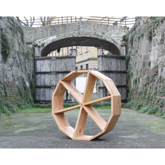 Not Yet Made - Made To Order Large Mulino Cedar Bookcase by Domenico Orefice for Man de Milan For Sale - Image 5 of 6