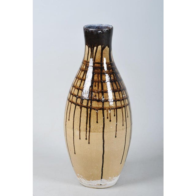 This original ceramic vase originates from 1950s Czechoslovakia and stylistically falls into the Mid-Century period. Its...