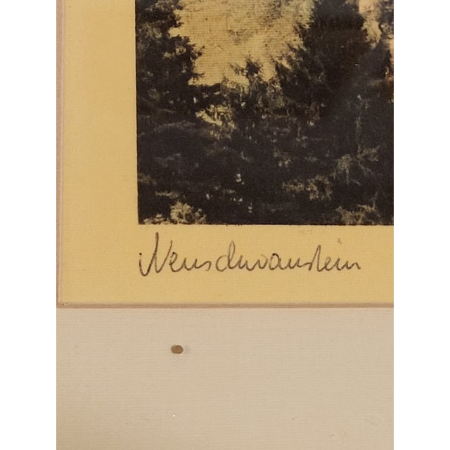 Late 19th Century Ernst Geissendorfer Neuschwanstein Castle Frame Original Signed Framed For Sale In San Francisco - Image 6 of 12