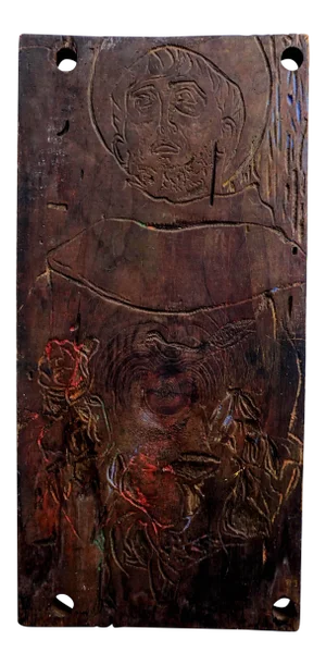 Saint Woodcut by Sante Graziani