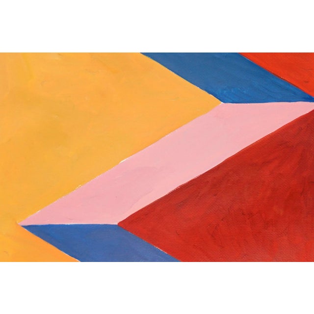 Paper 2022, Surreal Architecture Diptych of "Surreal Temple Stairs", Acrylic Painting on Watercolor Paper by Natalia Roman For Sale - Image 7 of 11