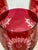 Late 19th Century Bohemian Floral Etched Cranberry Iridescent Glass Goblets, Set of 6 For Sale - Image 12 of 12