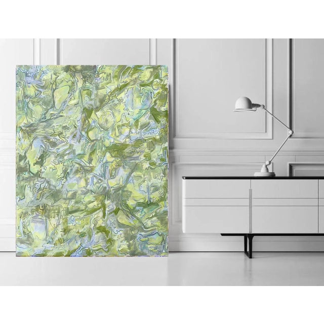 "Early Birds" by Trixie Pitts Large Abstract Expressionist Oil Painting For Sale - Image 12 of 13