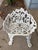 Late 19th Century White Cast Iron Grapevine Garden Set, 4 Pieces For Sale - Image 6 of 13