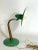 Gold Mid-Century Modern Italian Brass and Green Lacquer Table Lamp, 1950s For Sale - Image 8 of 15