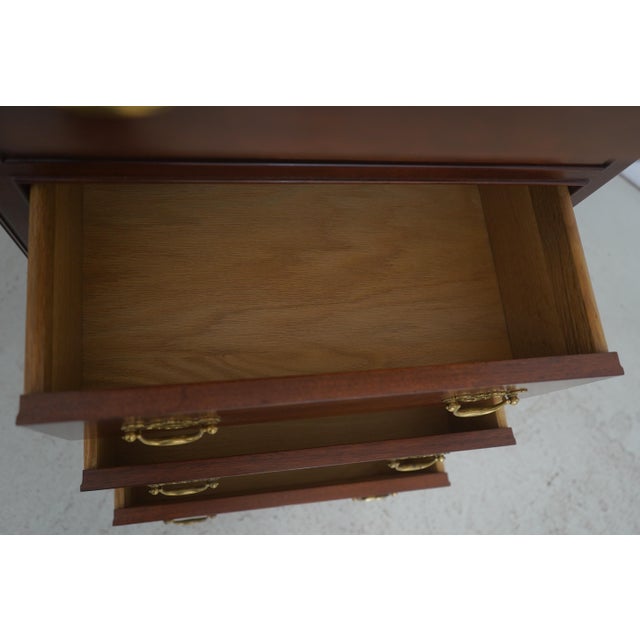2000 - 2009 Stickley Chippendale Style Mahogany Lingerie Chest For Sale - Image 5 of 16