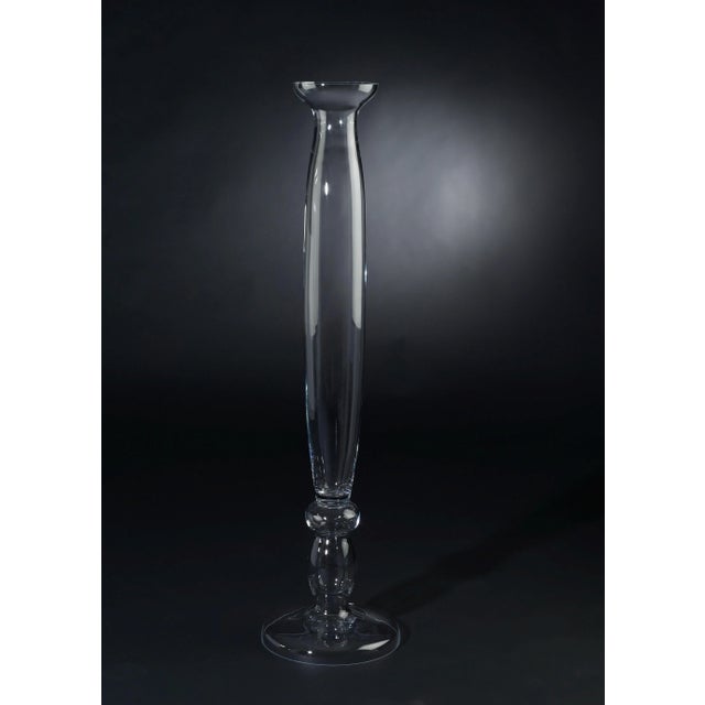 Contemporary Transparent Mercury Glass Vase from VGnewtrend For Sale - Image 3 of 3