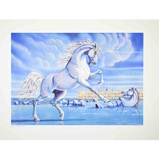 Gino Marchesi, Horse, Lithograph, 1980s For Sale