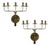 Tommi Parzinger, Candleholder Sconces, Polished Brass, Metal, Usa C. 1955 For Sale