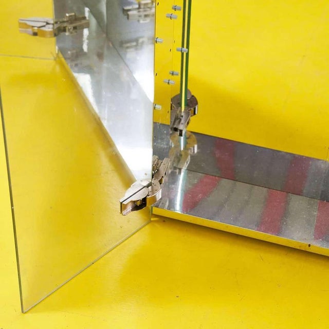 Minimalist Bathroom Mirror with Interior For Sale - Image 4 of 6