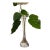 Vintage Mid-Century Hand Blown Clear Glass Bullicante Bud Vase For Sale