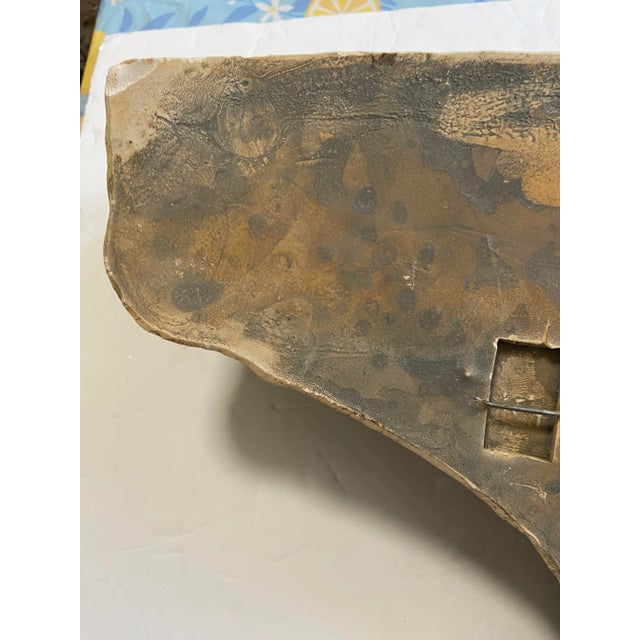 Matteo Late 20th Century Stone Wall Bracket / Shelf Floating Signed For Sale - Image 4 of 13