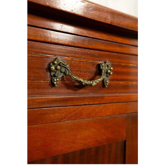 Liberty Sideboard in Oak Veneered Walnut with Mirror, 1930s For Sale - Image 3 of 11