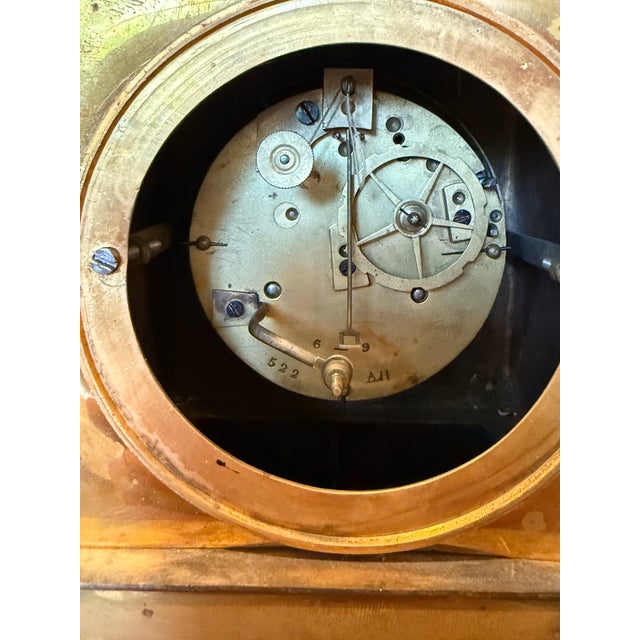 Early 19th Century French Empire Gilt Bronze Astronomy Mantel Clock, Circa 1820 For Sale In Philadelphia - Image 6 of 9