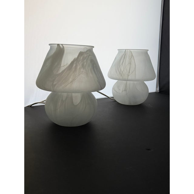 Glass Murano Glass Table Lamps, 1960s, Set of 2 For Sale - Image 7 of 18