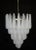 Large Italian Murano Chandelier with 52 Glass Petals Drop, 1970s, Set of 2 For Sale - Image 4 of 12
