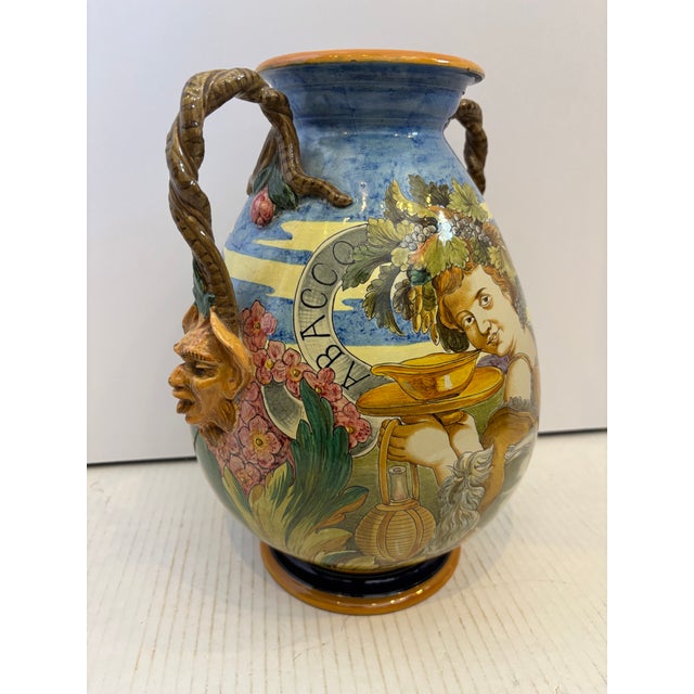 Renaissance Rare 19th Century Ginori Figural Vase For Sale - Image 3 of 13