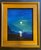 Figurative Oil Painting of a Man Reading a Letter in the Moonlight by Satori Gregorakis For Sale - Image 3 of 3